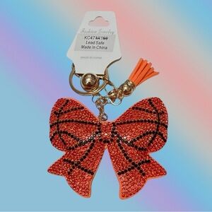 🦄 Basketball Bling Rhinestone Puffy Bag Charm/Keychain!
